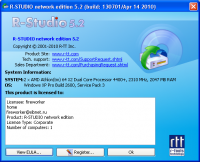 R-STUDIO network edition 5.2 build 130709 May 16 2010 (32-bit)