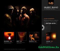 Music Band  Flash Website Template