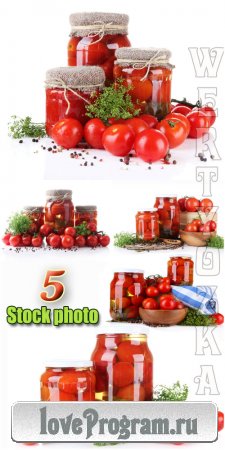 ,  / Tomatoes, canned - Raster clipart