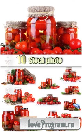  ,   / Canned tomatoes - Raster clipart