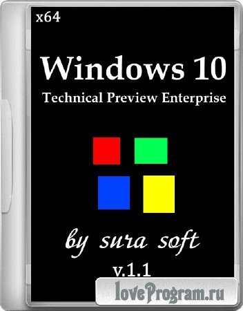 Windows 10 Technical Preview Enterprise by sura soft v.1.1 (x64/2014/RUS/ENG)