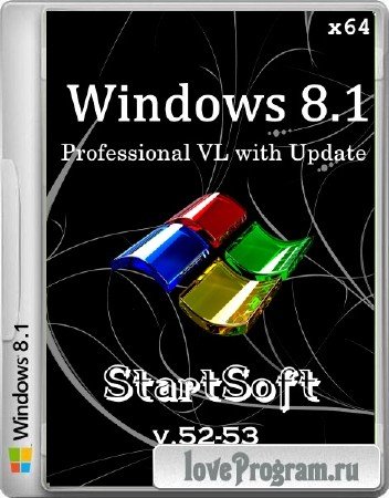 Windws 8.1 Professional VL with Update StartSoft v.52-53 (x64/2014/RUS)