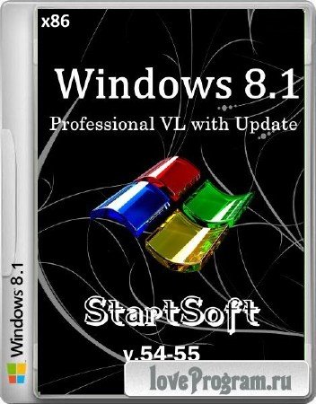 Windws 8.1 Professional VL with Update StartSoft v.54-55 (x86/2014/RUS)