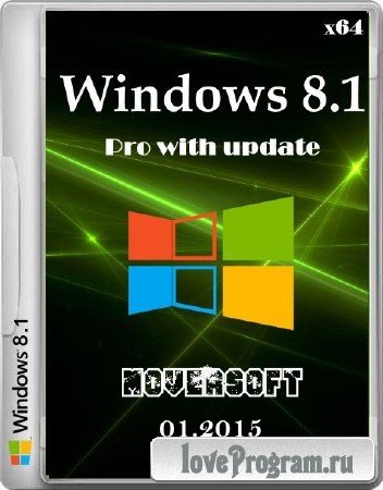 Windows 8.1 Pro with update MoverSoft 01.2015 (x64/2015/RUS)