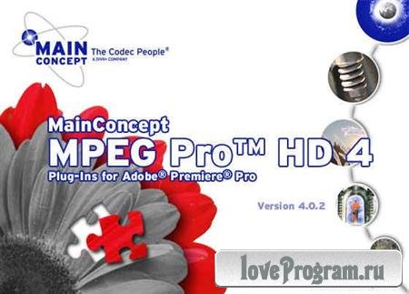 MainConcept MPEG PRO HD 3.3, 3.2, 3.1 (Plug-in for Adobe Premiere Pro)