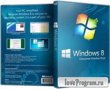 Microsoft Windows 8 Consumer Preview x86-x64 RU Lite (10.03.12)