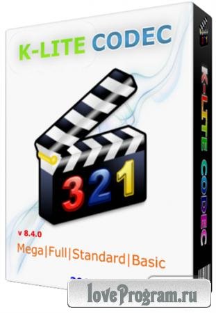 K-Lite Codec Pack v 8.4.0 Mega Full Standard Basic + x64
