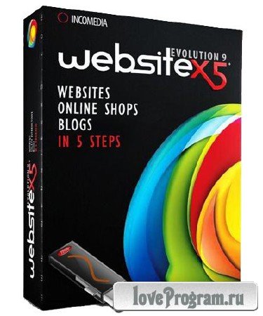 WebSite X5 Evolution 9.0.12.1873 (Multi/Rus/2012) + коммерческие шаблоны