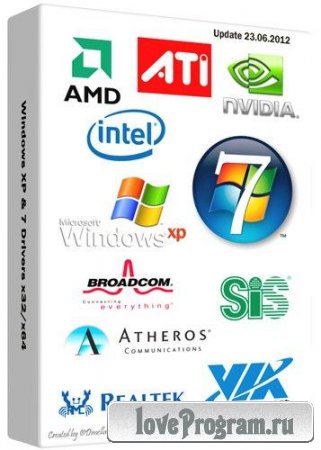 Windows XP & 7 Drivers x32/x64 Update 23.06.2012 (Rus/Eng)