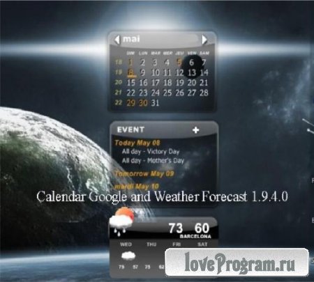 Calendar Google and Weather Forecast 1.9.4.0