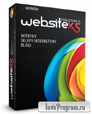 Incomedia WebSite X5 Evolution 9.1.2.1923 [мульти+русский] + коммерческие шаблоны