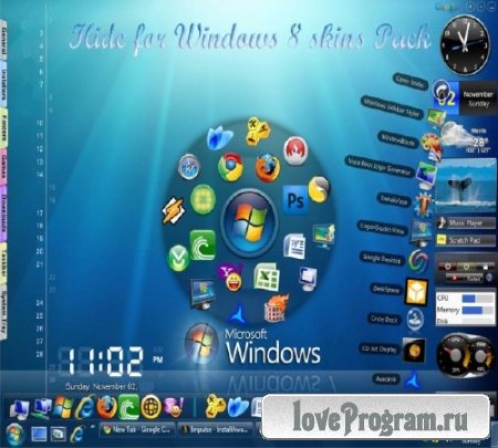 Hide for Windows 8 skins Pack