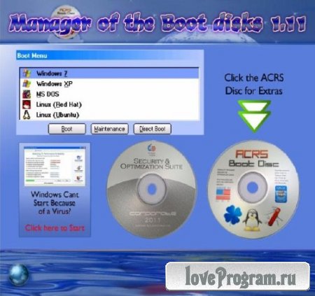 Manager of the Boot disks 1.11