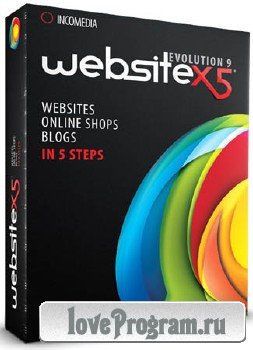Incomedia WebSite X5 Evolution 9.1.4.1939 + коммерческие шаблоны (2012)