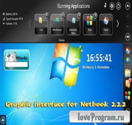 Graphic interface for Netbook 2.2.2