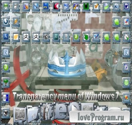 Transparency menu of Windows 7