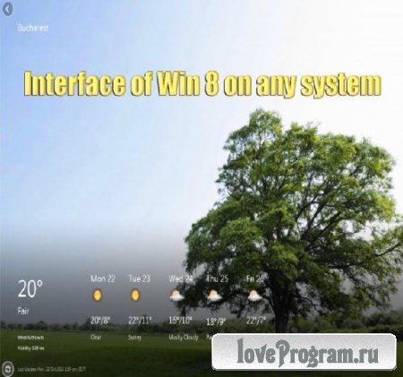 Interface of Win 8 on any system