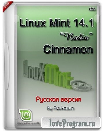 Linux Mint 14.1 Nadia Cinnamon by Avukatum (RUS/2013)