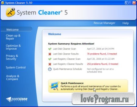 Pointstone System Cleaner 7.0.7.210 Portable (ENG) 2013