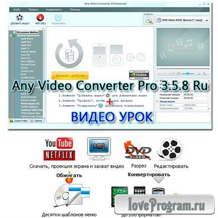 Any Video Converter Pro 3.5.8 Ru + 