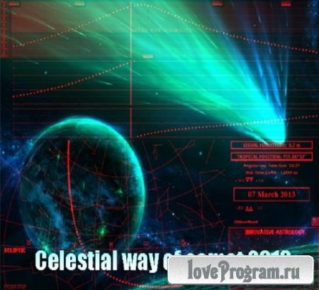Celestial way of comet 2013