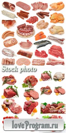  ,   / Meat, meat products, sausage, chicken - Raster clipart