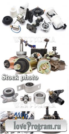    / Spare parts for cars - Raster clipart