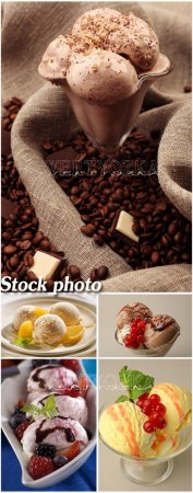 , , ,  / Ice cream, chocolate, vanilla, fruit
