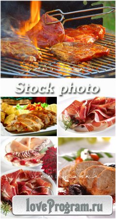 ,   / Barbecue, meat dishes - Raster clipart