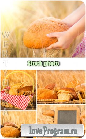 ,  ,  / Bread, wheat field, spikelets - Raster clipart