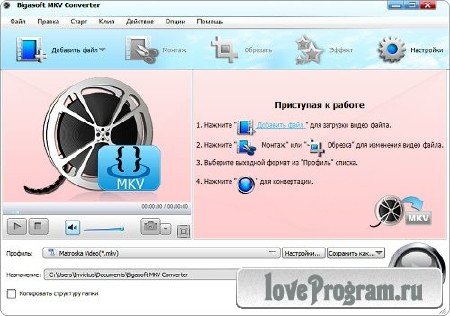 Bigasoft MKV Converter 3.7.47.4976 Rus Portable