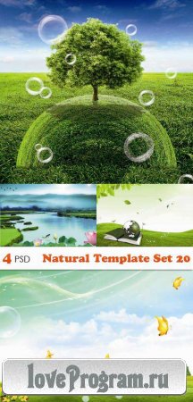 PSD  - Natural Template Set 20 