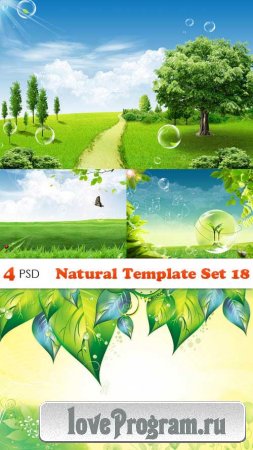 PSD  - Natural Template Set 18 