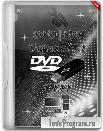 DVD|USB Universal 5.1 UEFI by Puhpol (x86/x64/RUS/ENG)