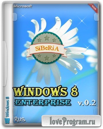Windows 8 Enterprise x64 by SiBeRiA v.0.2 (09.12.2013/RUS)