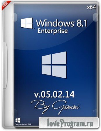 Windows 8.1 Enterprise by Gemini v.05.02.14 (x64/RUS/2014)