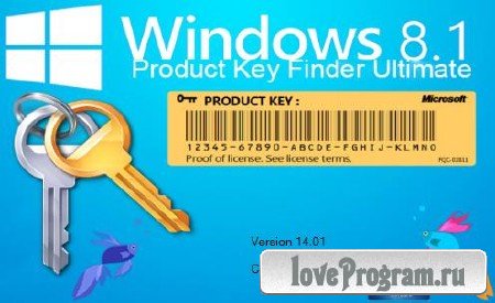 Windows 8.1 Product Key Finder Ultimate 14.01.1