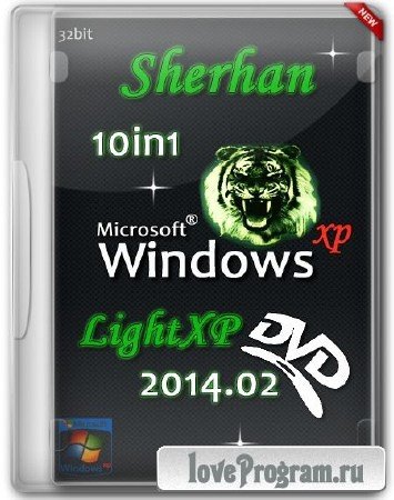 Sherhan LightXP 2014.02 Windows XP SP3 10in1 (RUS/2014)