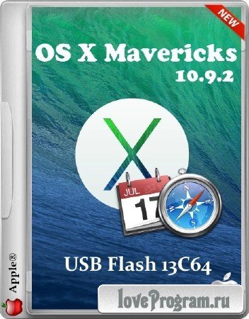 USB Flash OS X Mavericks 10.9.2 v. 13C64 (2014/ML/RUS)