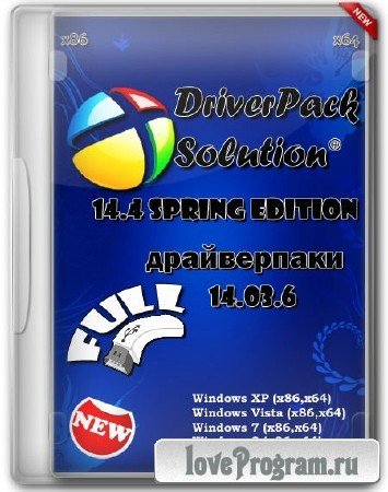 DriverPack Solution 14.4 R412 Spring Edition + - 14.03.6 (x86/x64/2014/ ML/RUS)