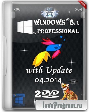 Windows 8.1 Professional VL with Update x86/x64 by OVGorskiy 04.2014 2DVD (RUS/2014)