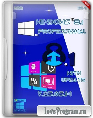 Windows 8.1 Professional Update 1 x86/x64 v.25.05.14 by Gemini (RUS/2014)