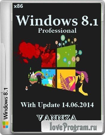 Windows 8.1 Pro With Update Vannza 14.06.2014 (x86/RUS/2014)