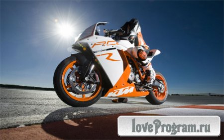  Шаблон для фотомонтажа - Парень на спортивном мотоцикле 