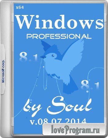 Windows 8.1 Professional Update1 by Soul v.08.07.2014 (64/RUS/2014)