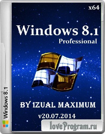 Windows 8.1 Pro by IZUAL Maximum v20.07.2014 (64/2014/RUS)
