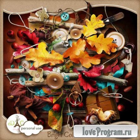 Осенний скрап-комплект - Яркие цвета осени 