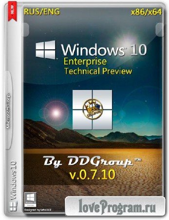 Windows 10 Enterprise x86/x64 Technical Preview v.0.7.10 by DDGroup (RUS/ENG/2014)