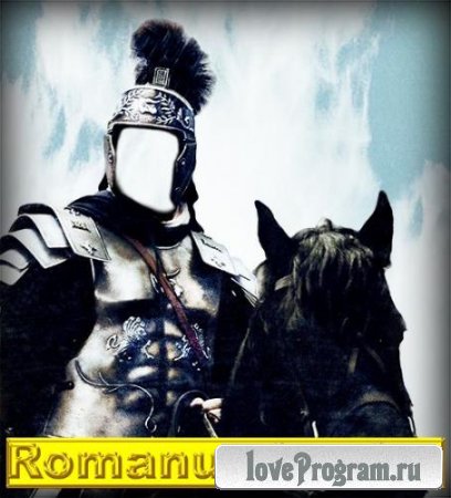 Шаблон для фотошоп - Воин Римской империи