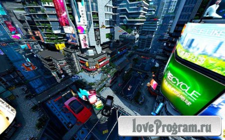  3D Screensaver Futuristic City 1.15